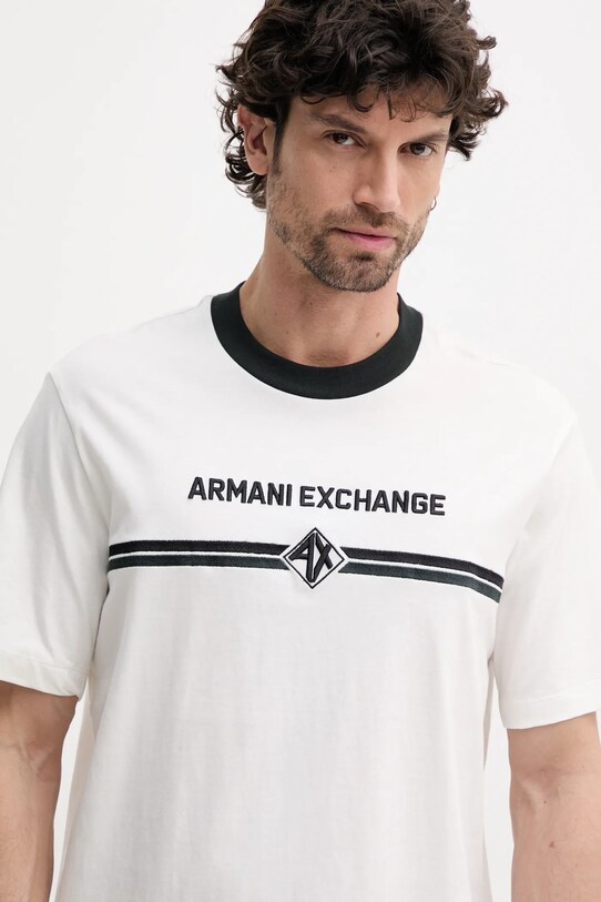 Bavlněné tričko Armani Exchange béžová XM000274.AF12308