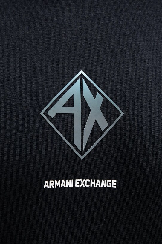 Bombažna kratka majica Armani Exchange XM000276.AF12308 mornarsko modra