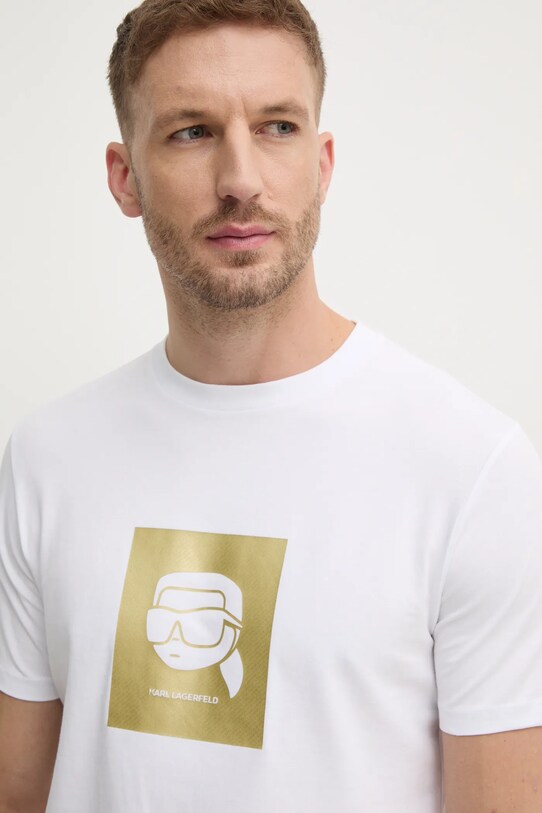 Karl Lagerfeld tricou print alb 755460.551235
