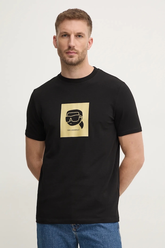 Karl Lagerfeld tricou print negru 755460.551235