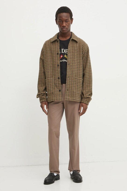 Les Deux t-shirt bawełniany LDM101201 czarny SS25