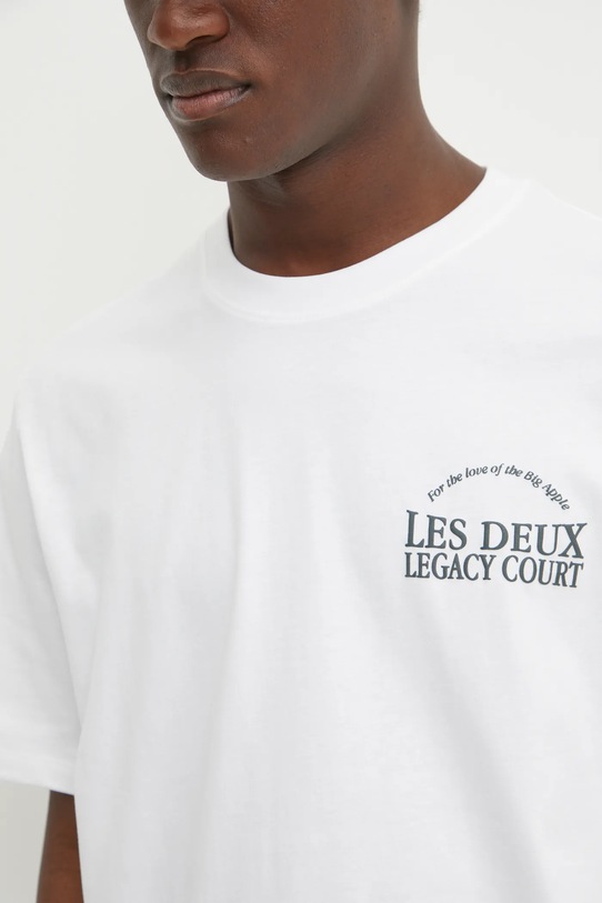 Les Deux t-shirt bawełniany LDM101204 biały