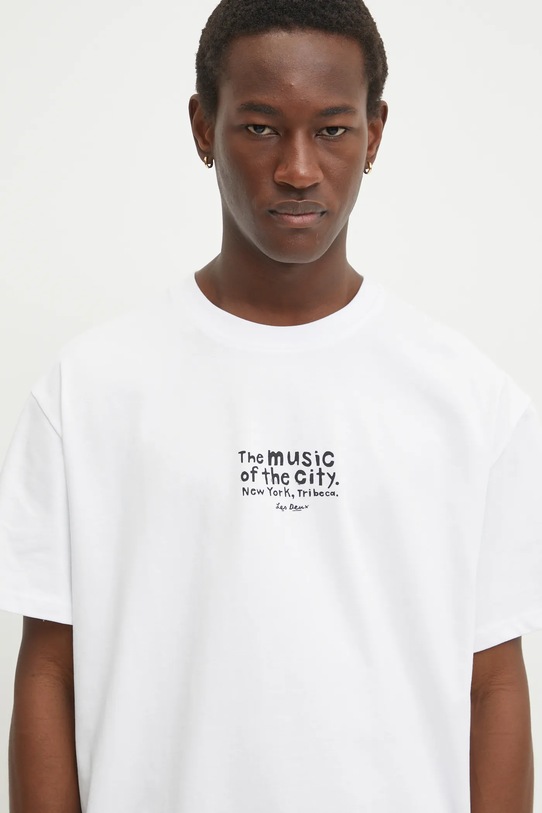 Les Deux tricou din bumbac alb LDM101207