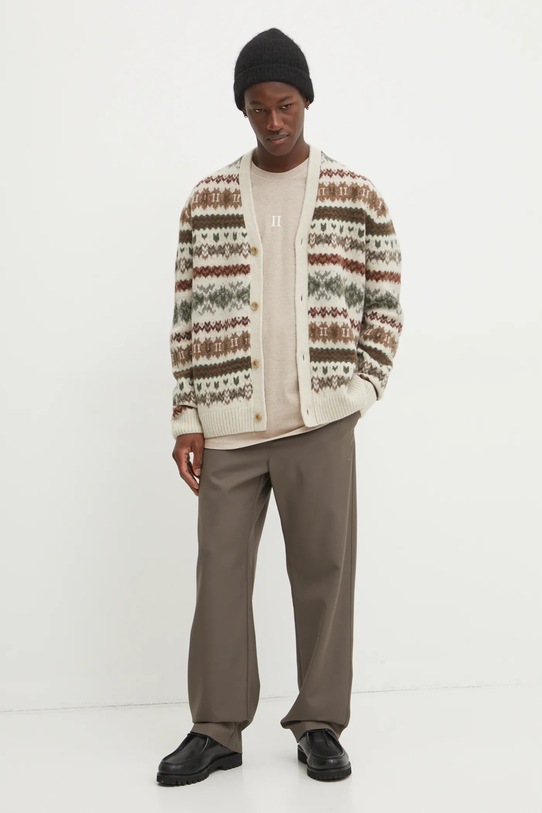 Бавовняна футболка Les Deux LDM101208 бежевий SS25