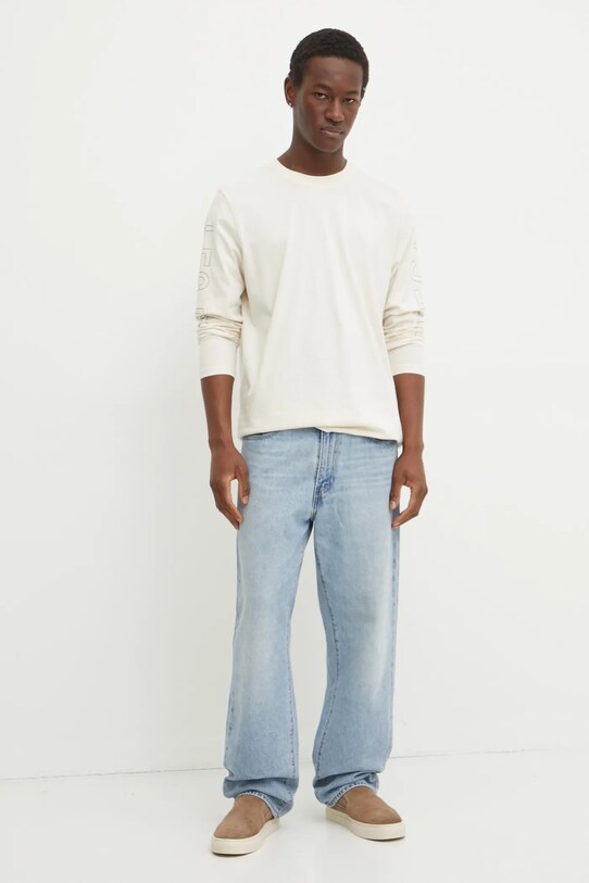 Les Deux longsleeve din bumbac LDM110037 bej SS25