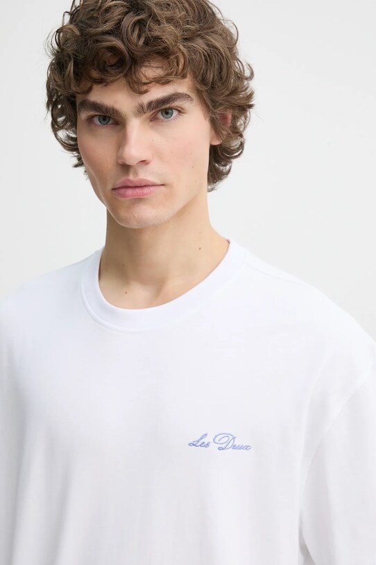 Les Deux tricou din bumbac alb LDM101209