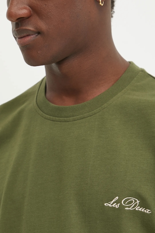 Les Deux t-shirt bawełniany LDM101209 zielony
