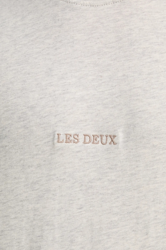 Les Deux t-shirt bawełniany LDM101184 szary