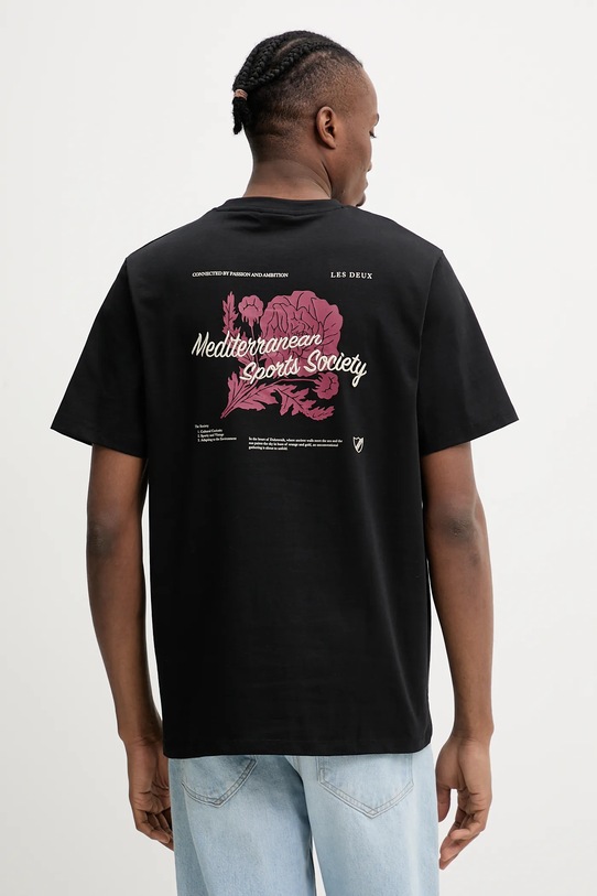 Odzież Les Deux t-shirt bawełniany LDM101211 czarny