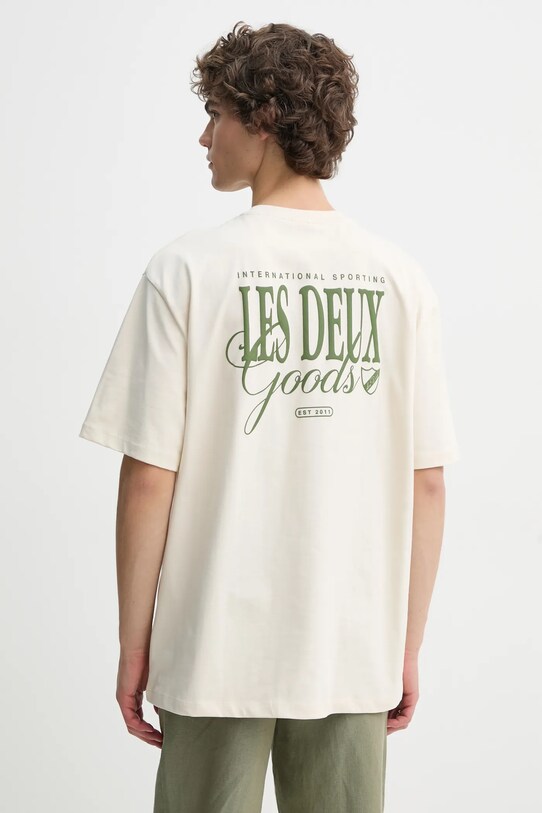Îmbrăcăminte Les Deux tricou din bumbac LDM101212 bej