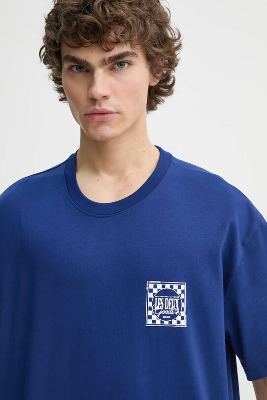 Les Deux tricou din bumbac LDM101212 bleumarin