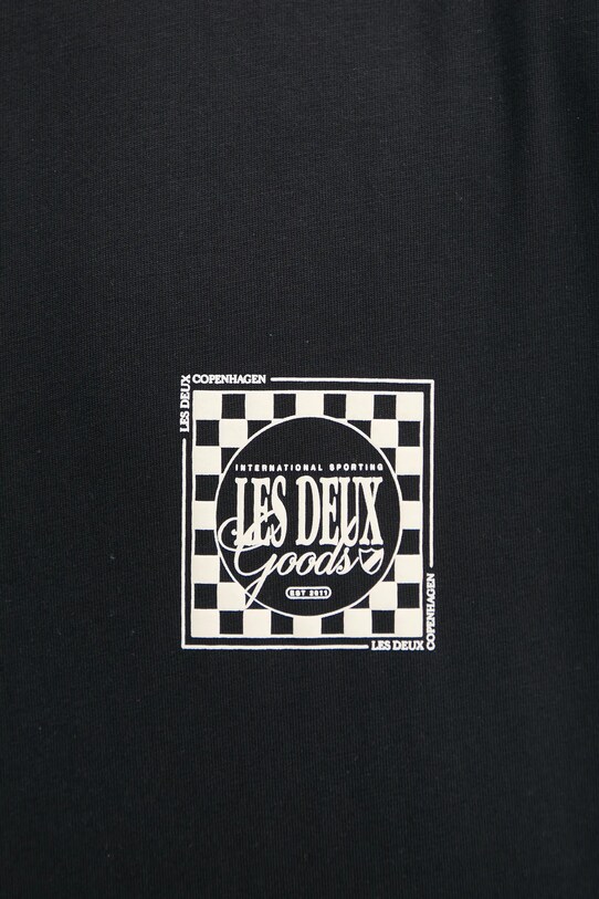 Les Deux tricou din bumbac LDM101212 negru