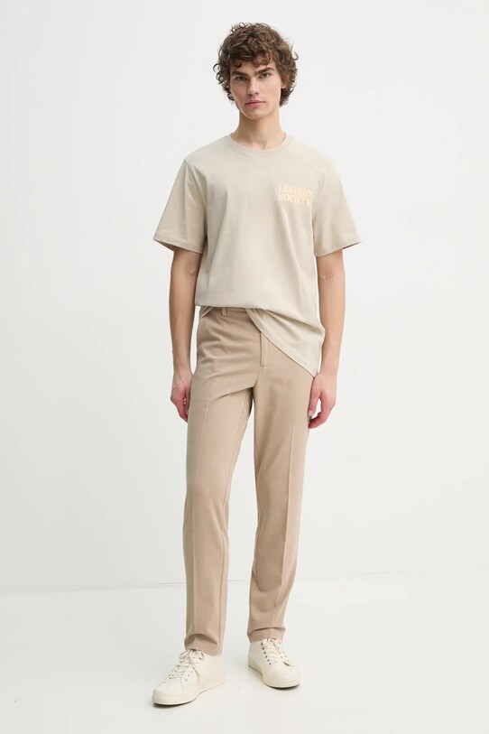 Les Deux tricou din bumbac LDM101213 bej SS25