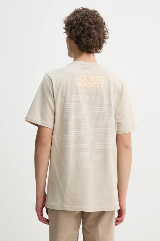 Îmbrăcăminte Les Deux tricou din bumbac LDM101213 bej