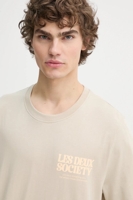 Les Deux tricou din bumbac bej LDM101213