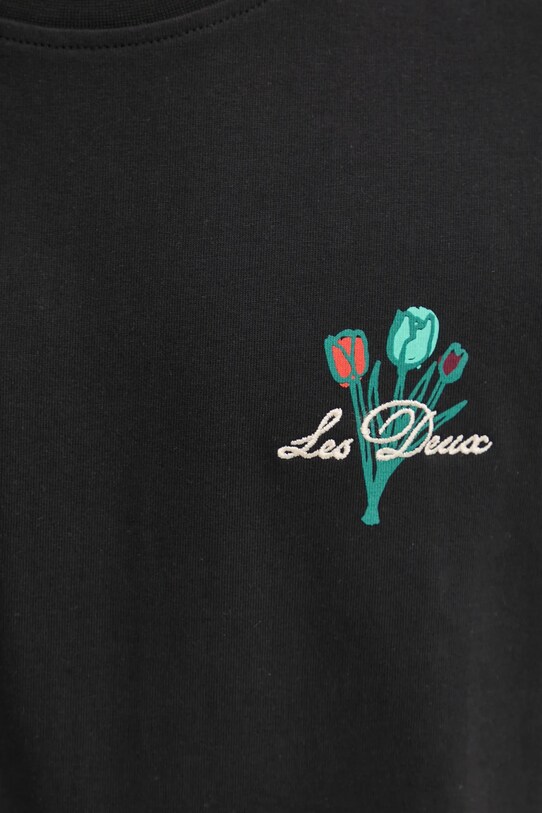 Les Deux tricou din bumbac LDM101221 negru