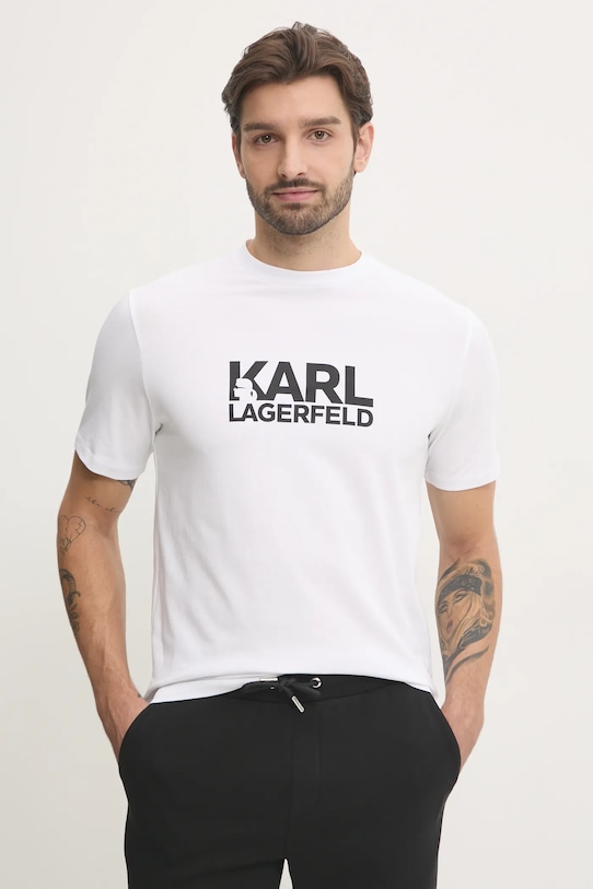 Tričko Karl Lagerfeld potlač biela 551235.755087