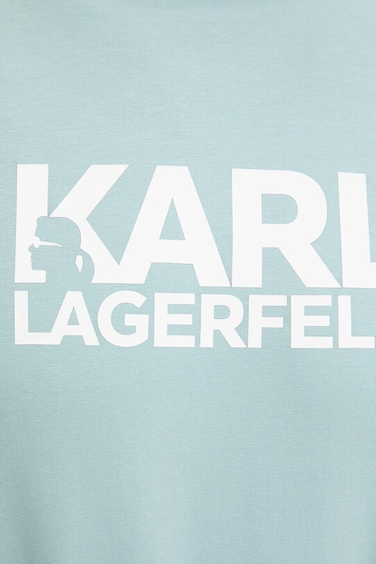 Tričko Karl Lagerfeld 551235.755087 tyrkysová