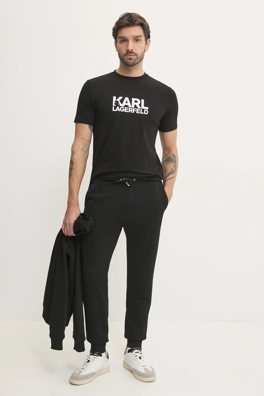Karl Lagerfeld tricou 551235.755087 negru SS25