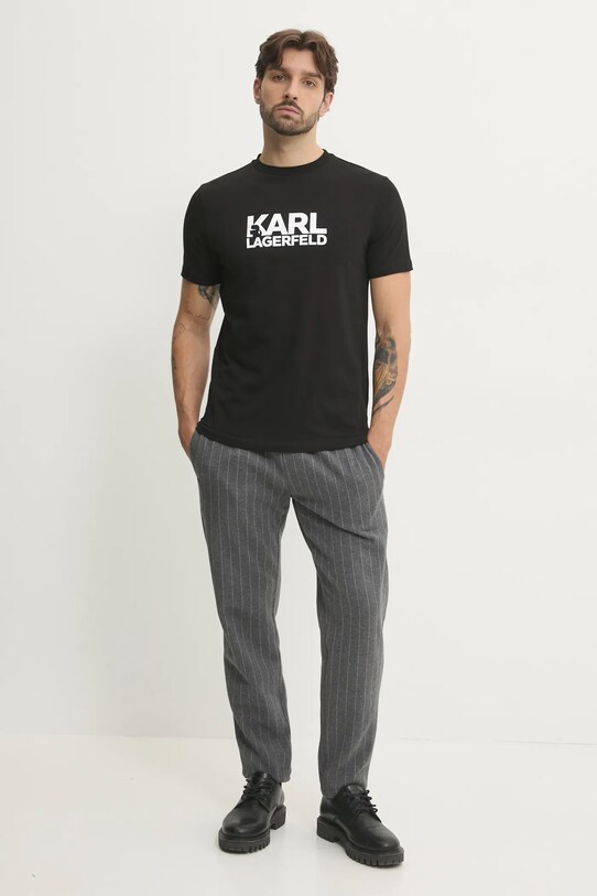 Karl Lagerfeld tricou 551235.755087 negru SS25