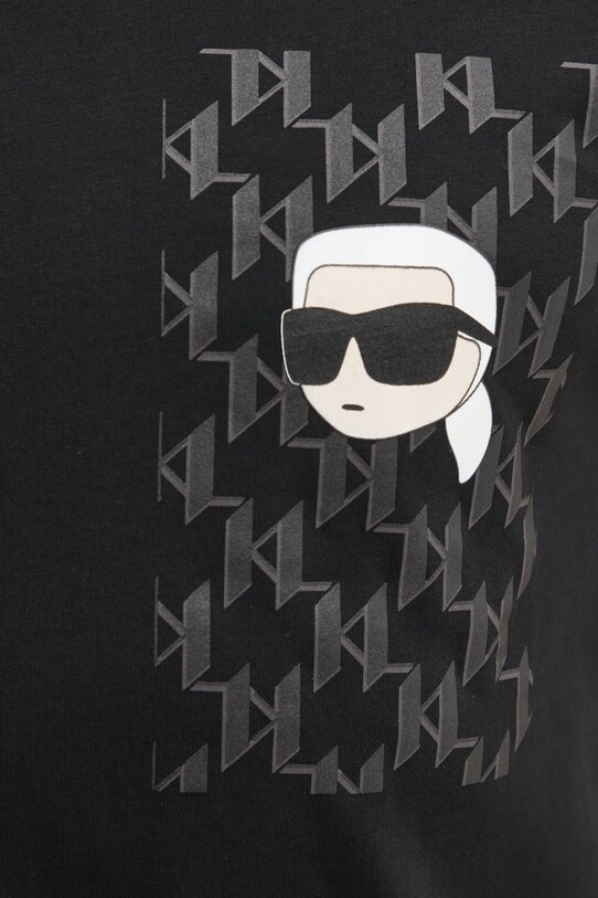 Бавовняна футболка Karl Lagerfeld 551251.755095 чорний