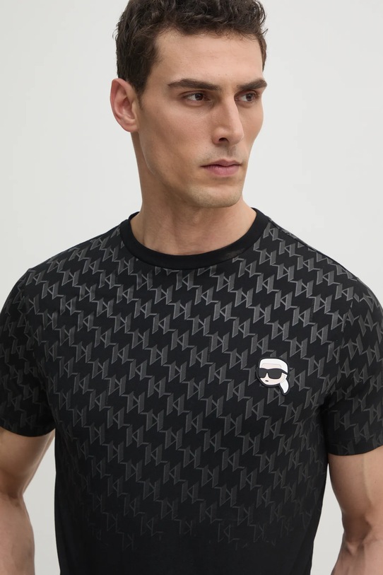 Хлопковая футболка Karl Lagerfeld чёрный 551251.755099