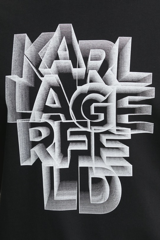 Bavlněné tričko Karl Lagerfeld 551230.755186 černá