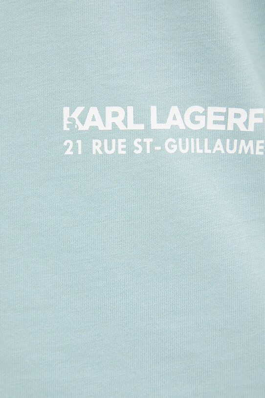 Karl Lagerfeld tricou din bumbac 551230.755192 turcoaz