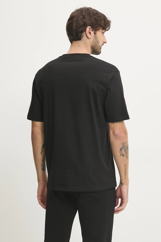 Îmbrăcăminte Karl Lagerfeld tricou din bumbac 551230.755192 negru