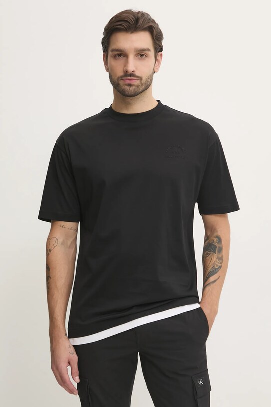 Karl Lagerfeld tricou din bumbac negru 551200.755281