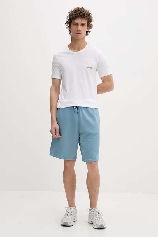 HUGO T-shirt męski bawełniany T-SHIRT RN TRIPLET P 3-pack biały 50532811