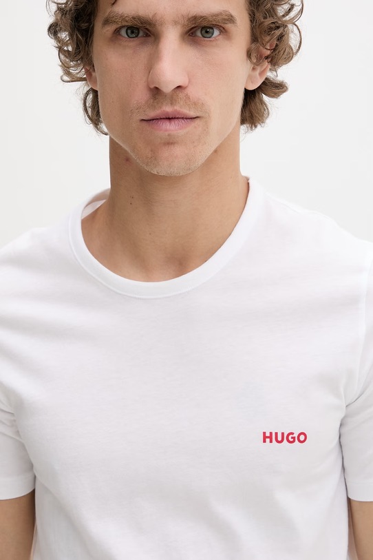 HUGO T-shirt męski bawełniany T-SHIRT RN TRIPLET P 3-pack 50532811