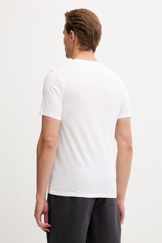 HUGO T-shirt męski bawełniany T-SHIRT RN TRIPLET P 3-pack 50532811 różowy