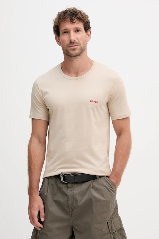 HUGO t-shirt bawełniany 3-pack 50532811 czarny NC25