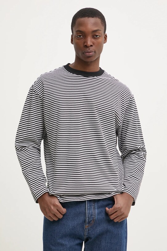 HUGO Blue longsleeve wzorzyste czarny 50531982