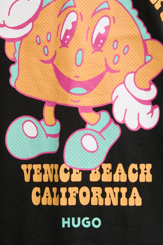 HUGO Blue t-shirt bawełniany 50532123 czarny