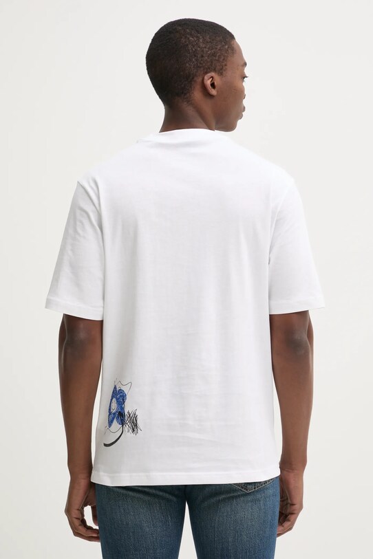 Odzież HUGO Blue t-shirt bawełniany 50533529 biały