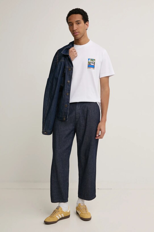 Хлопковая футболка MSGM 3840MM136.257002 белый SS25