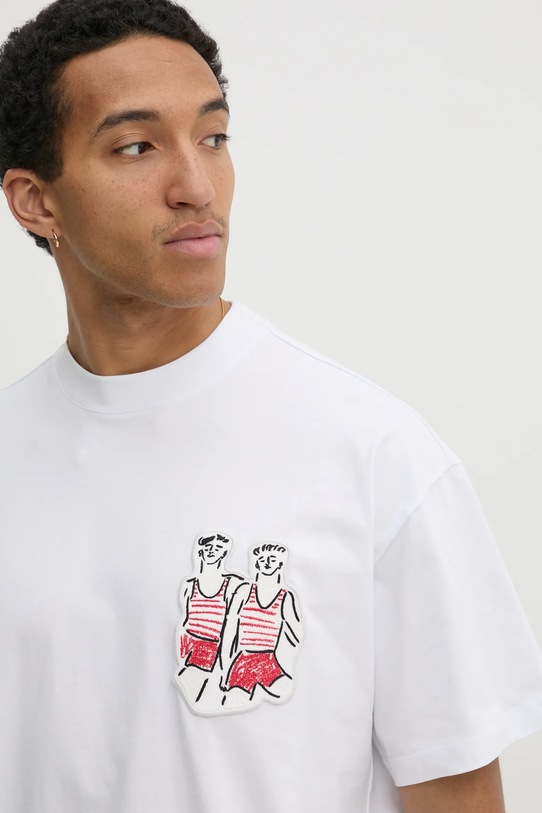 Хлопковая футболка MSGM белый 3840MM140.257002