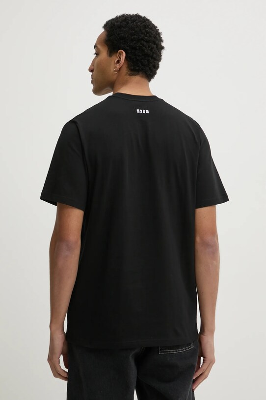 Îmbrăcăminte MSGM tricou din bumbac 3840MM110.257097 negru