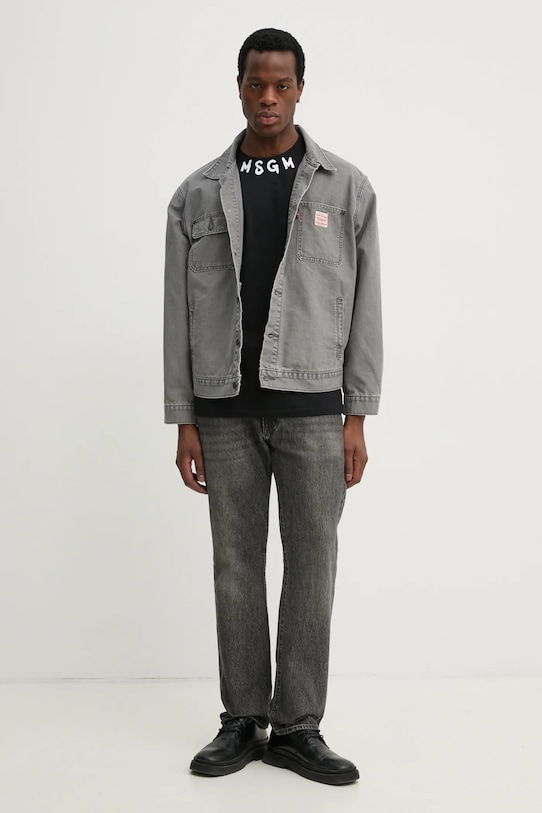 Бавовняна футболка MSGM 3840MM102.257002 чорний SS25