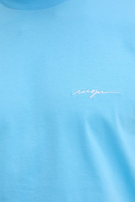 Бавовняна футболка MSGM 3840MM141.257002 блакитний