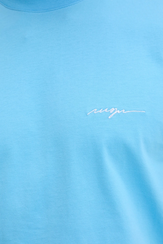 Бавовняна футболка MSGM 3840MM141.257002 блакитний