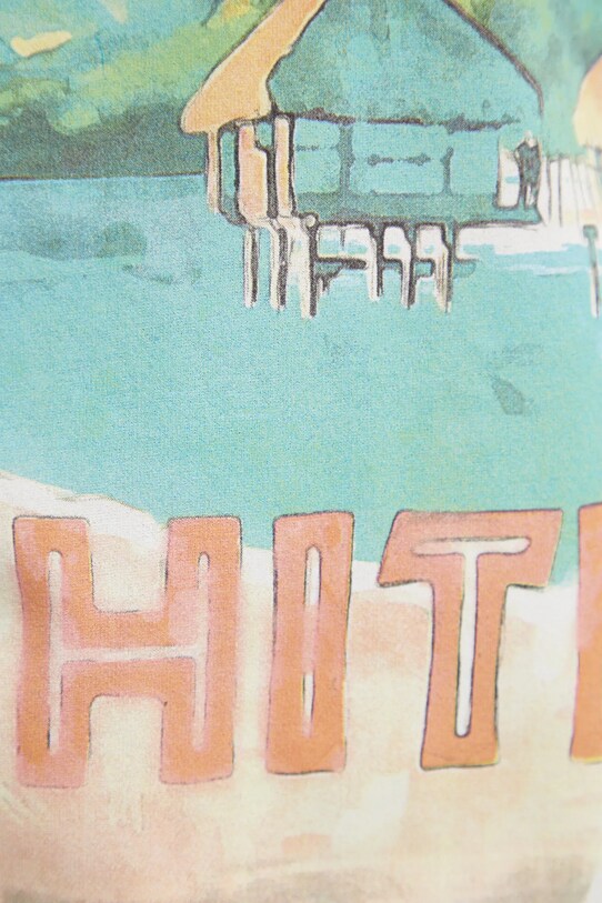 Vilebrequin tricou din bumbac PORTISOL alb PTSB9V90