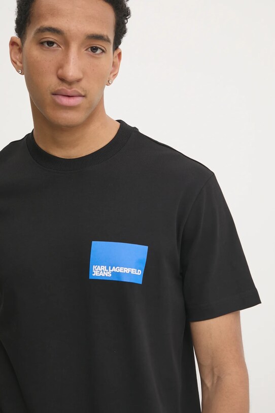 Odzież Karl Lagerfeld Jeans t-shirt bawełniany A1M17001 czarny