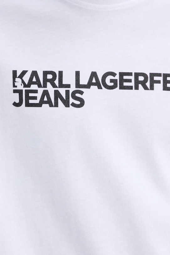 Бавовняна футболка Karl Lagerfeld Jeans A1M17002 білий