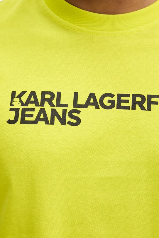 Bavlněné tričko Karl Lagerfeld Jeans A1M17002 zelená