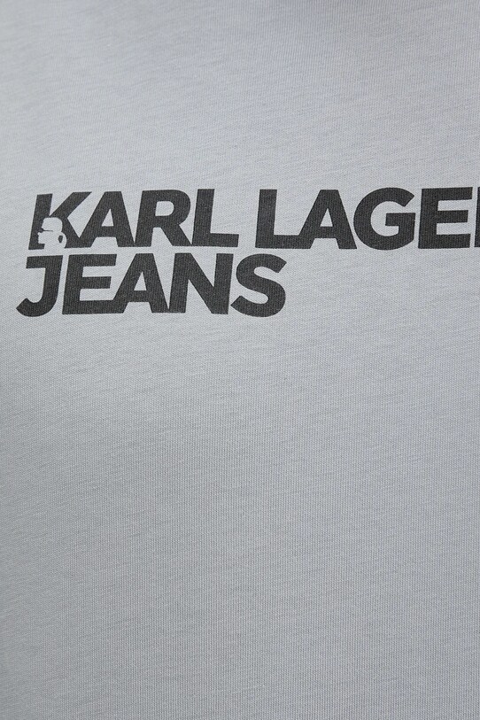 Karl Lagerfeld Jeans t-shirt bawełniany A1M17002 szary