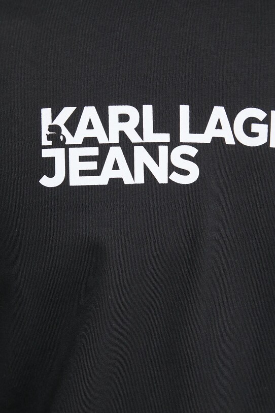 Karl Lagerfeld Jeans tricou din bumbac A1M17002 negru