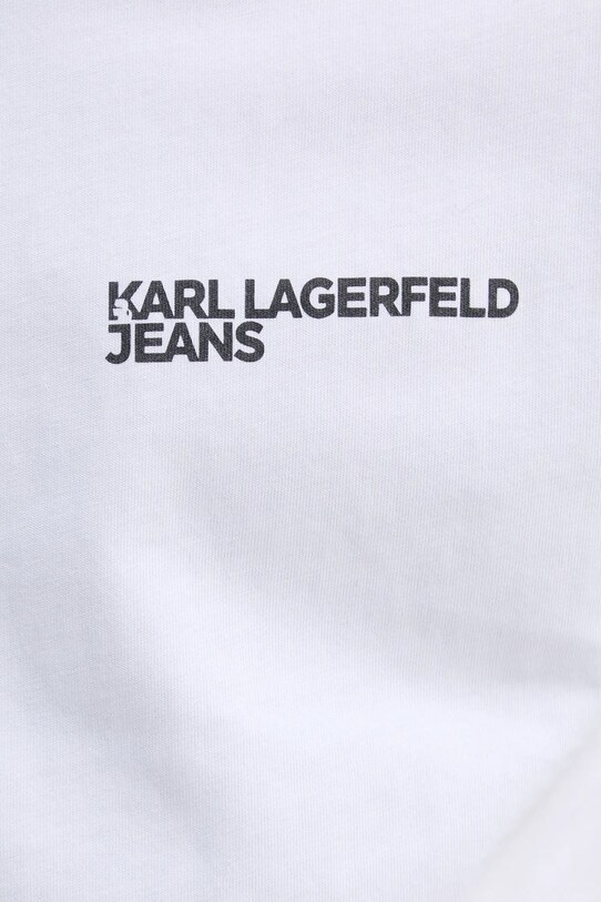 Karl Lagerfeld Jeans t-shirt bawełniany biały A1M17003